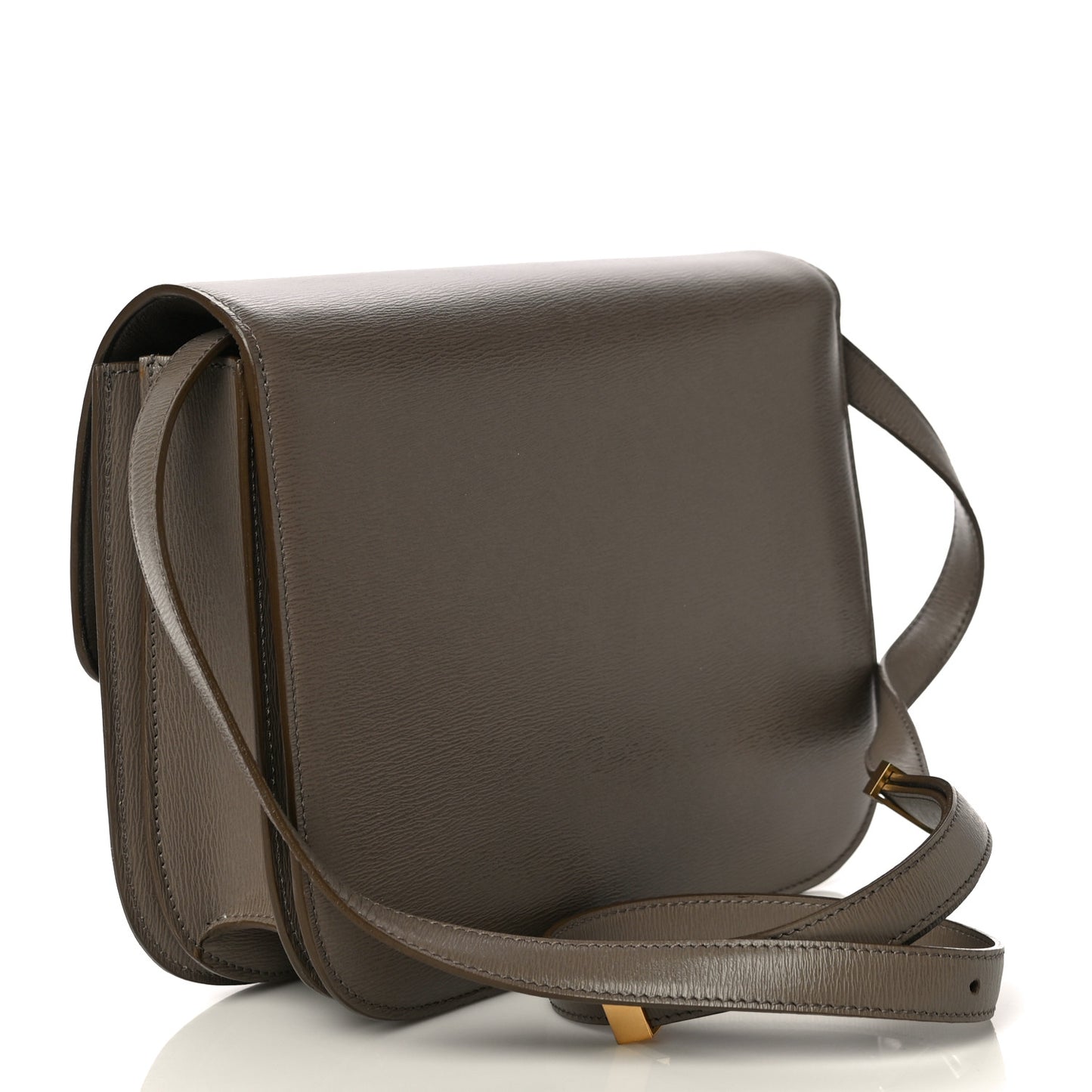 Liege Calfskin Medium Classic Box Flap Bag Souris