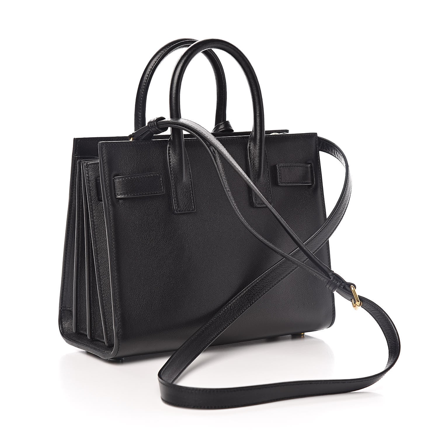 Saint Laurent Calfskin Nano Sac De Jour Black 3 of 9