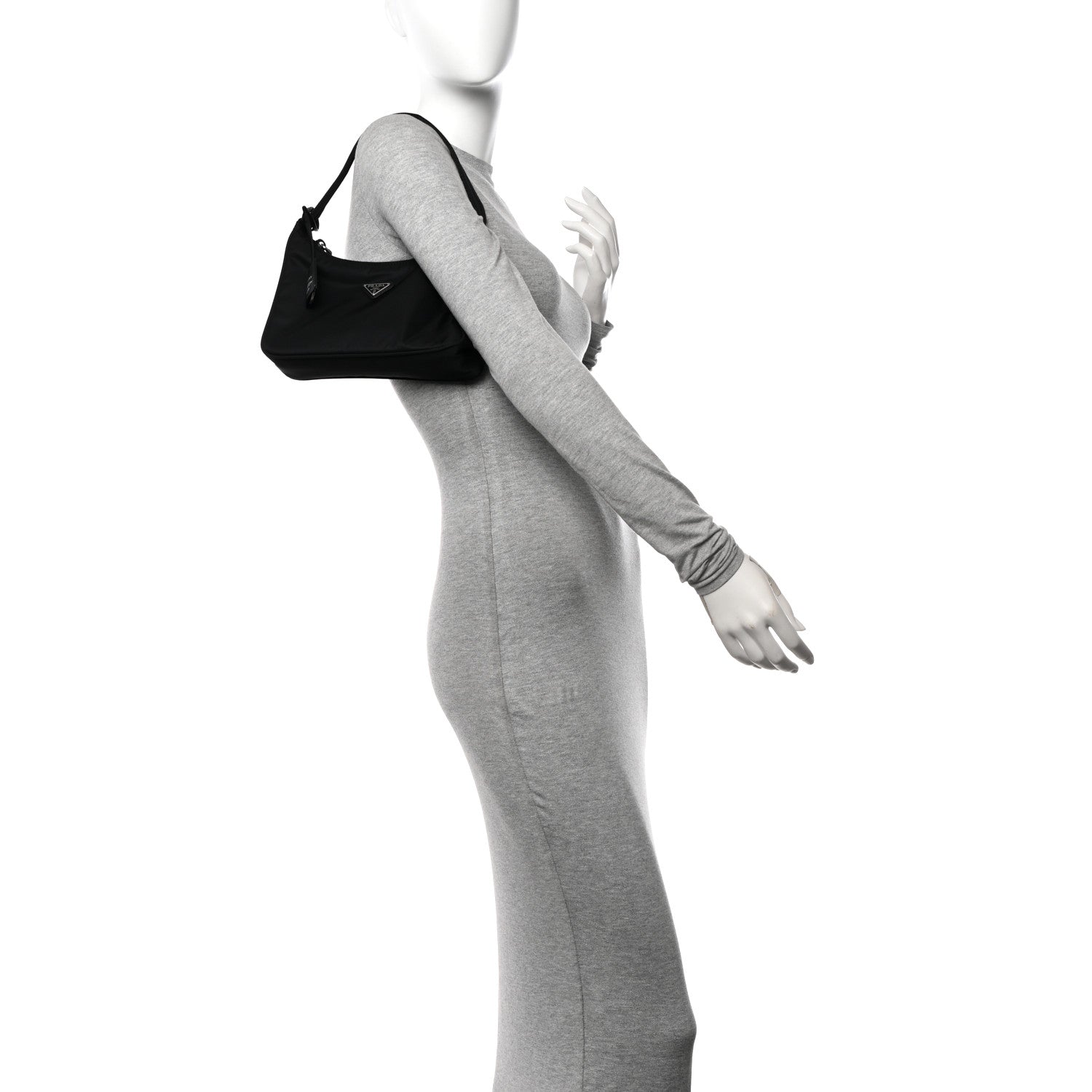 Prada Tessuto Nylon Mini Re-Edition 2000 Bag Black 2 of 11