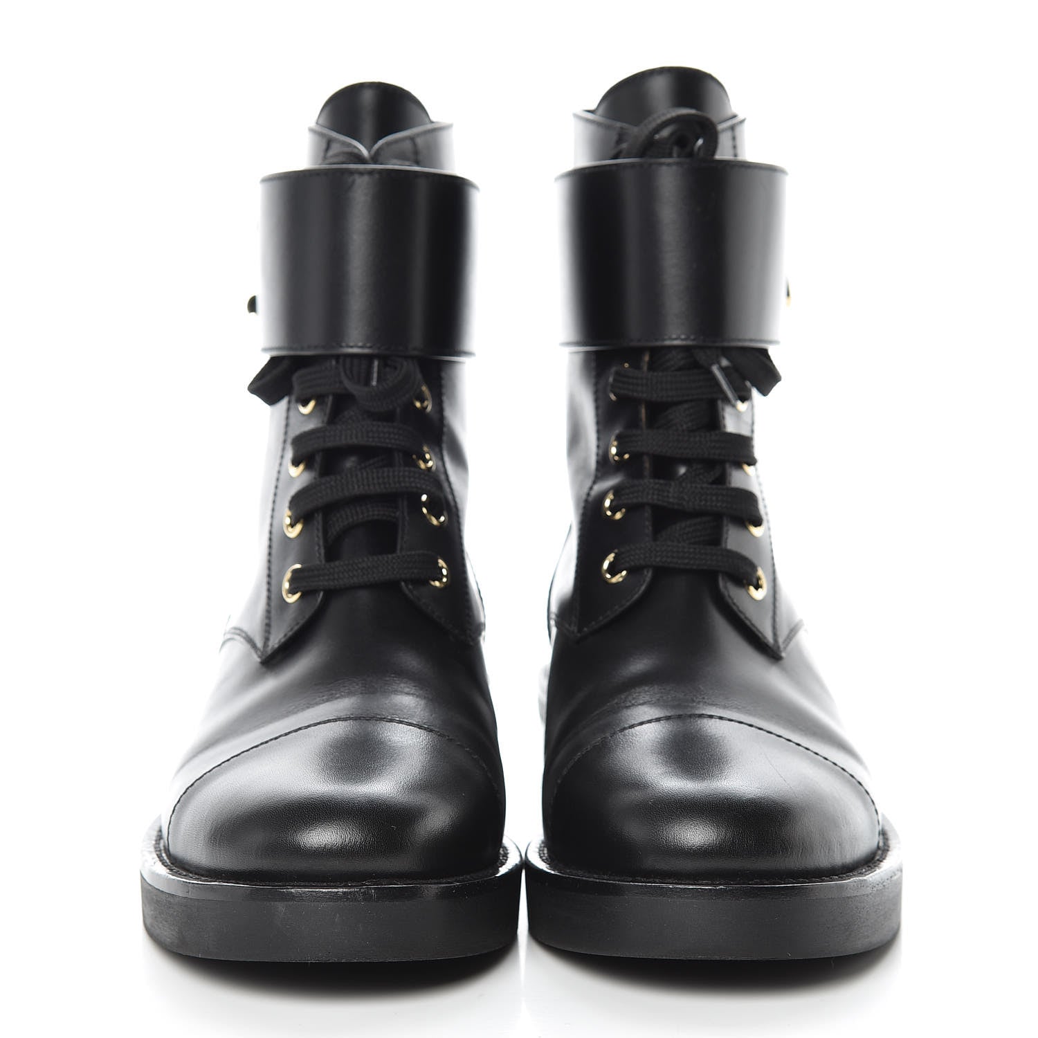 Louis Vuitton Calfskin Wonderland Ranger Boots 36 Black 2 of 9