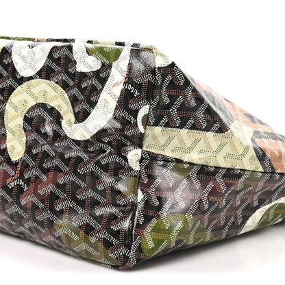 Goyard Goyardine Saint Louis Lettres Camouflage GM Black Green 10 of 10