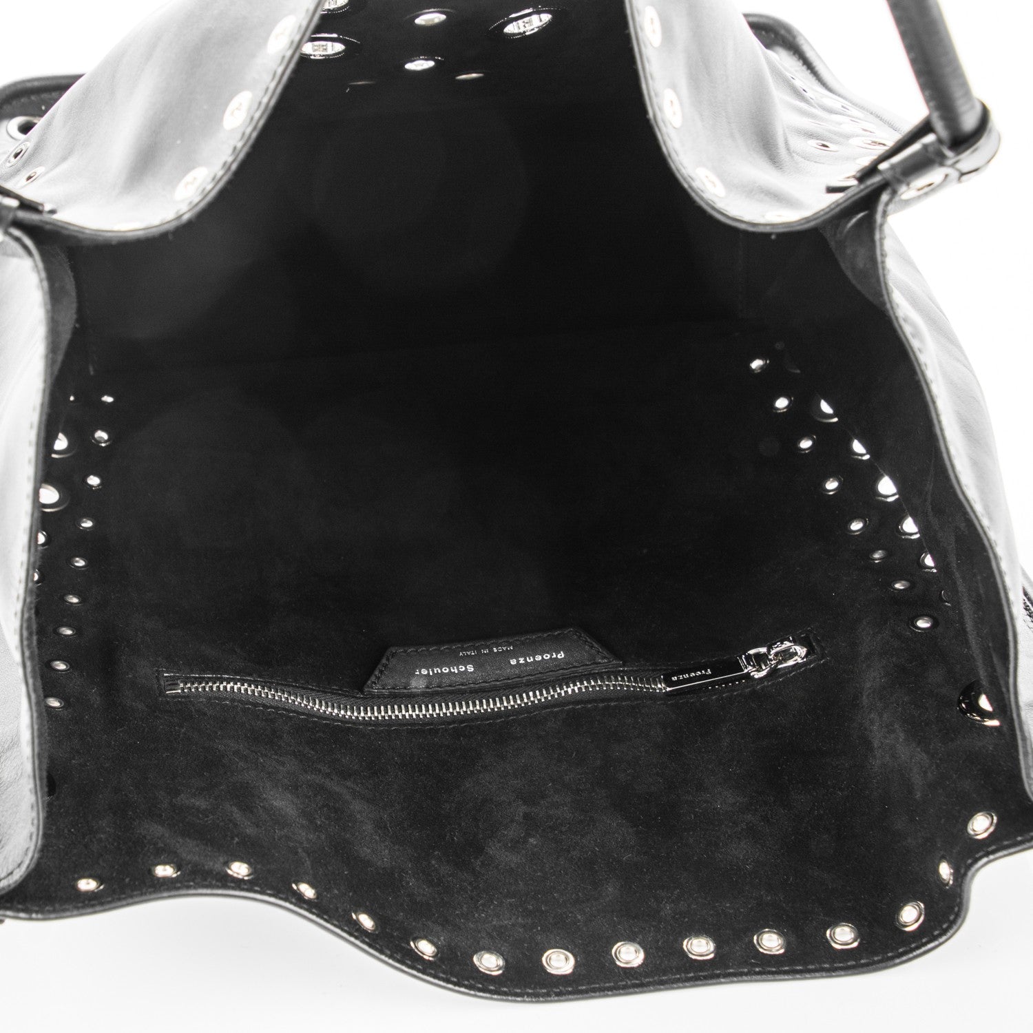 Proenza Schouler Soft Calf Medium Grommet Studded Tote Black 5 of 7