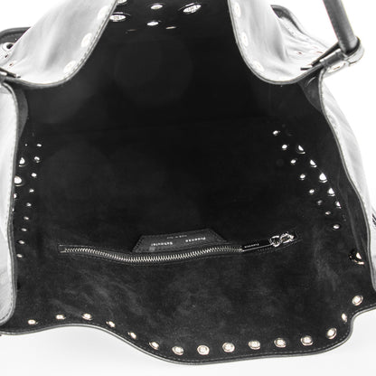 Proenza Schouler Soft Calf Medium Grommet Studded Tote Black 5 of 7