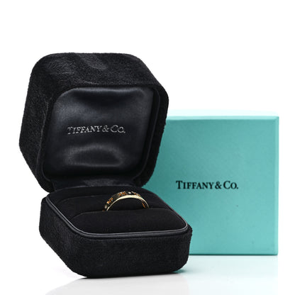 Tiffany 18K Yellow Gold Diamond Atlas Pierced Ring 61 9.5 5 of 5