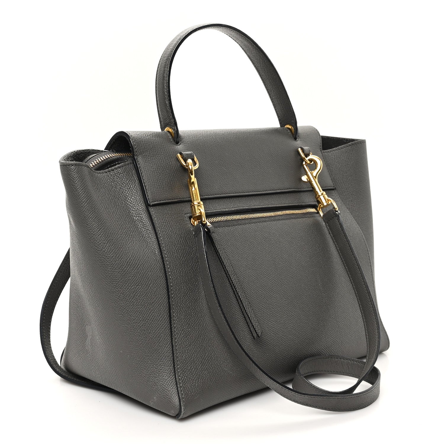 Celine Grained Calfskin Mini Belt Bag Grey 3 of 14
