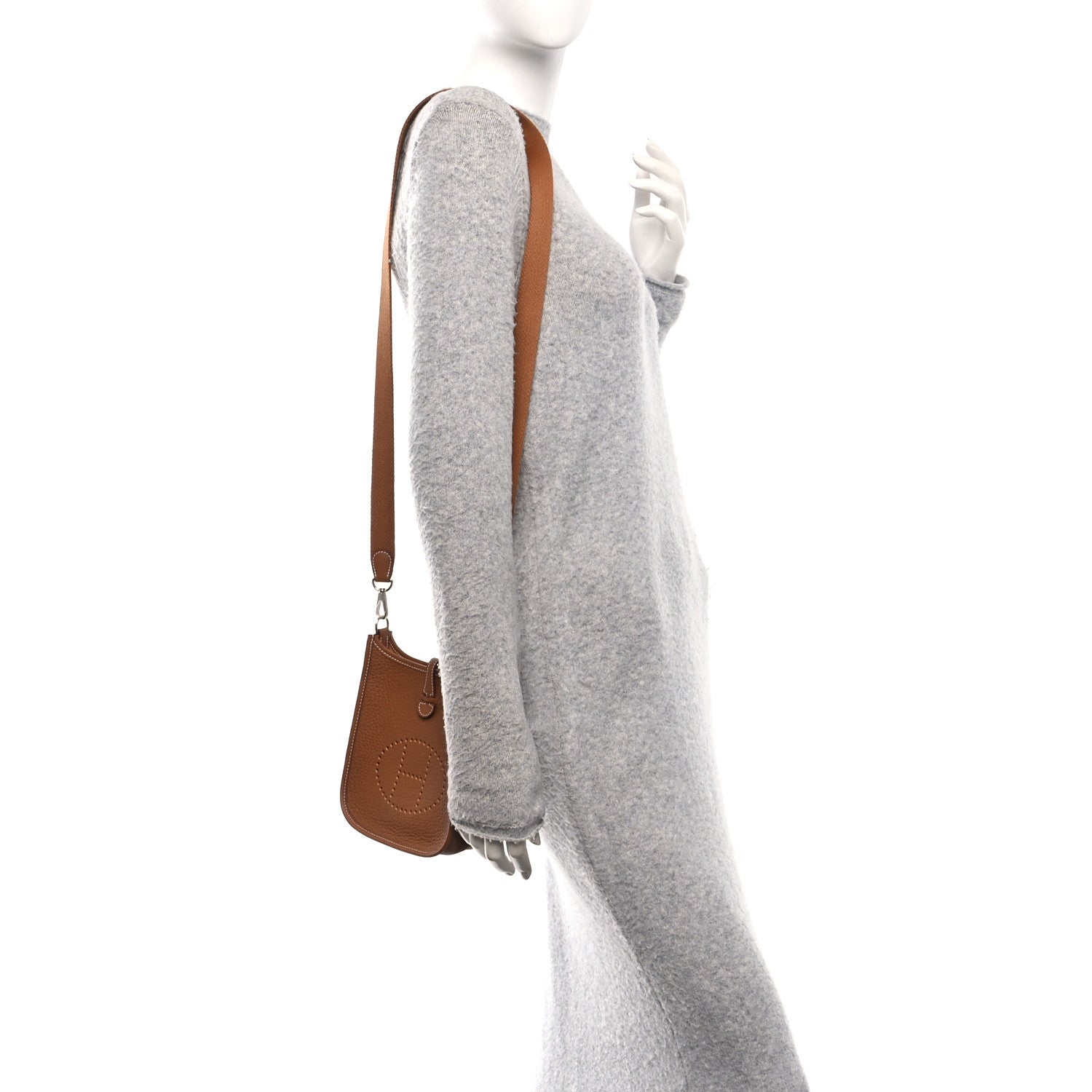 Hermes Taurillon Clemence Evelyne TPM Gold 2 of 12
