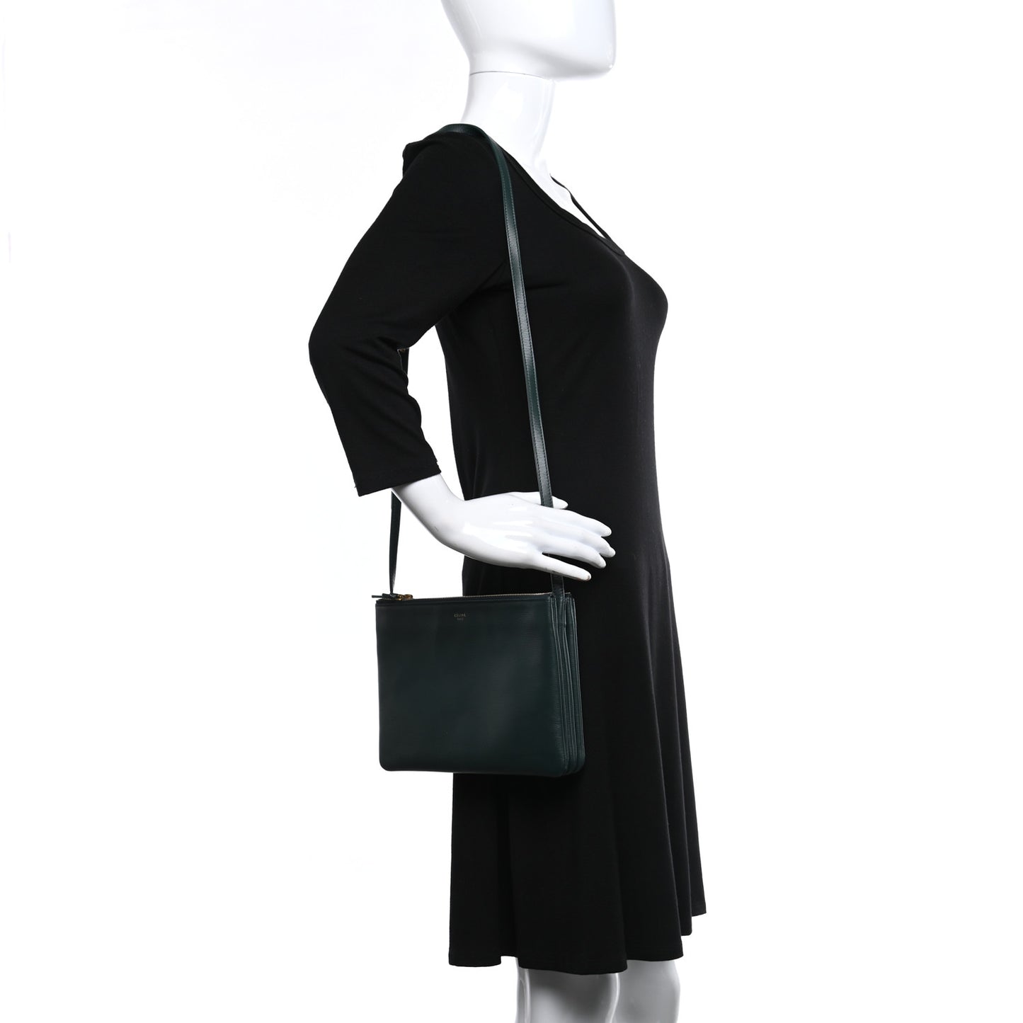 Liege Calfskin Large Trio Crossbody Bag Amazone