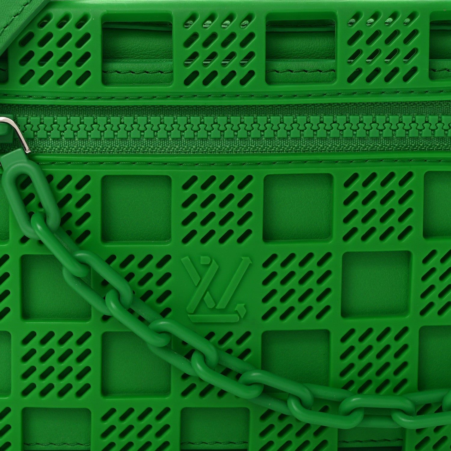 Louis Vuitton Rubber Cowhide Mini Soft Trunk Green 7 of 11