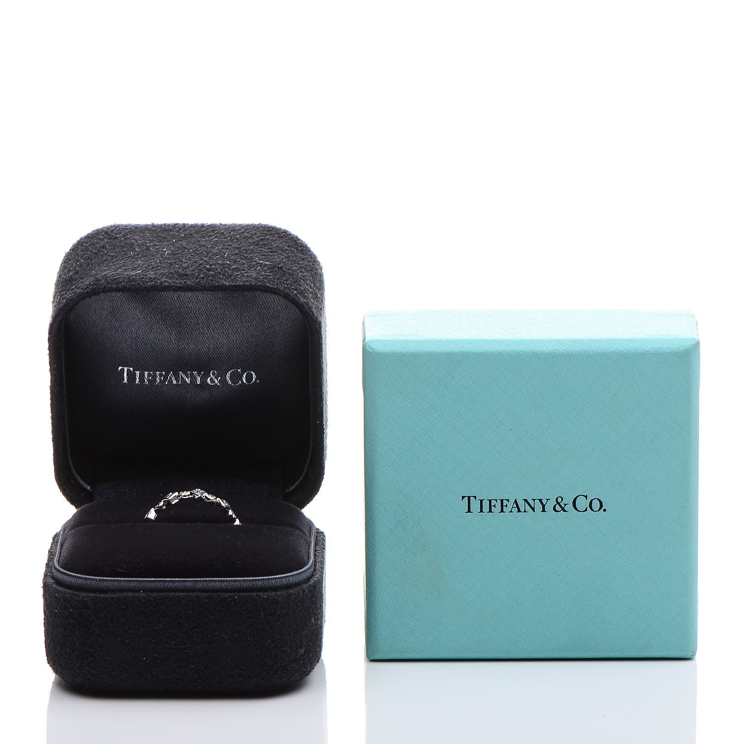 Tiffany Platinum Diamond Jazz Band Ring 49.5 5 4 of 4