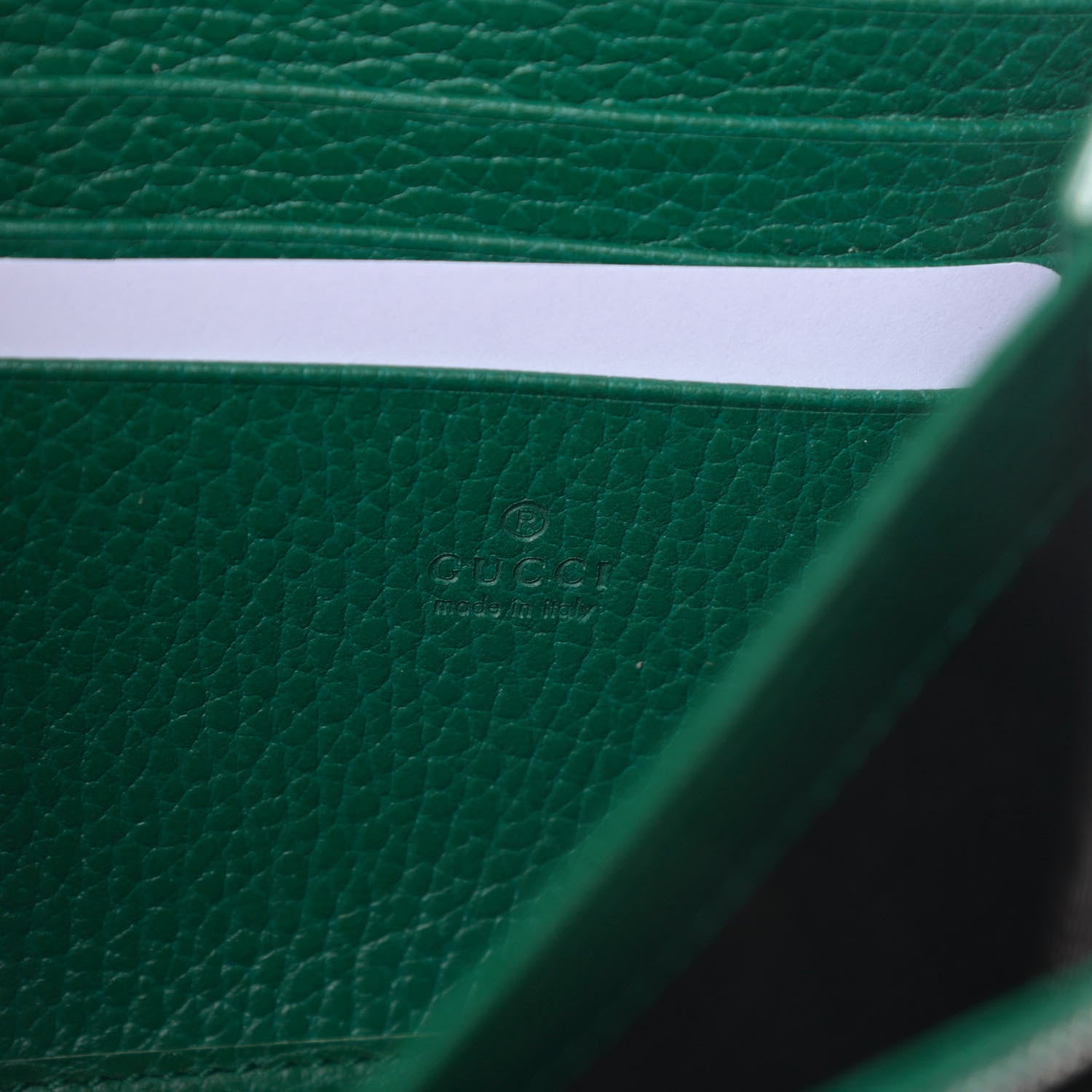 Gucci Calfskin Mini Dionysus Chain Wallet Emerald 6 of 10