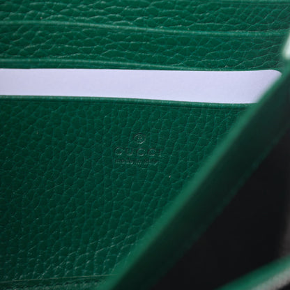 Gucci Calfskin Mini Dionysus Chain Wallet Emerald 6 of 10