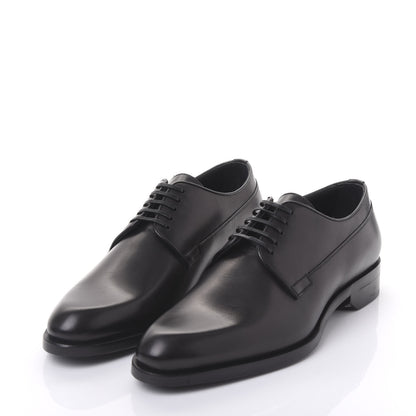 Christian Dior Brushed Calfskin Derby Shoes 39 Black 4 of 8
