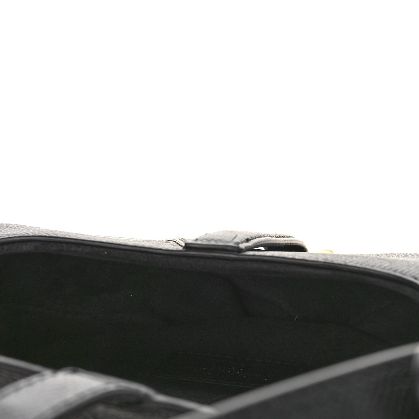 Grained Calfskin Mini Saddle Bag Black