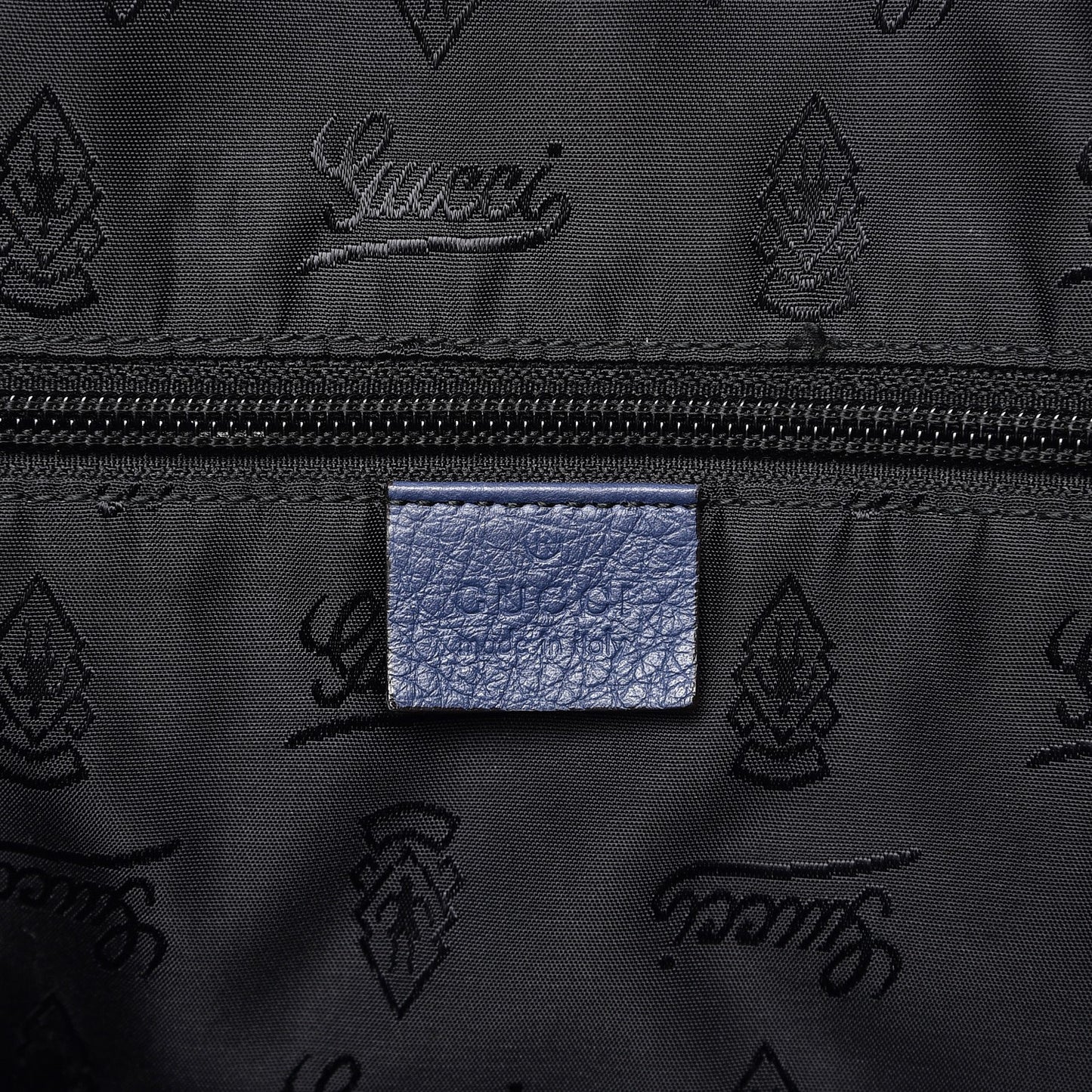 Guccissima Large Carry On Duffle Blue