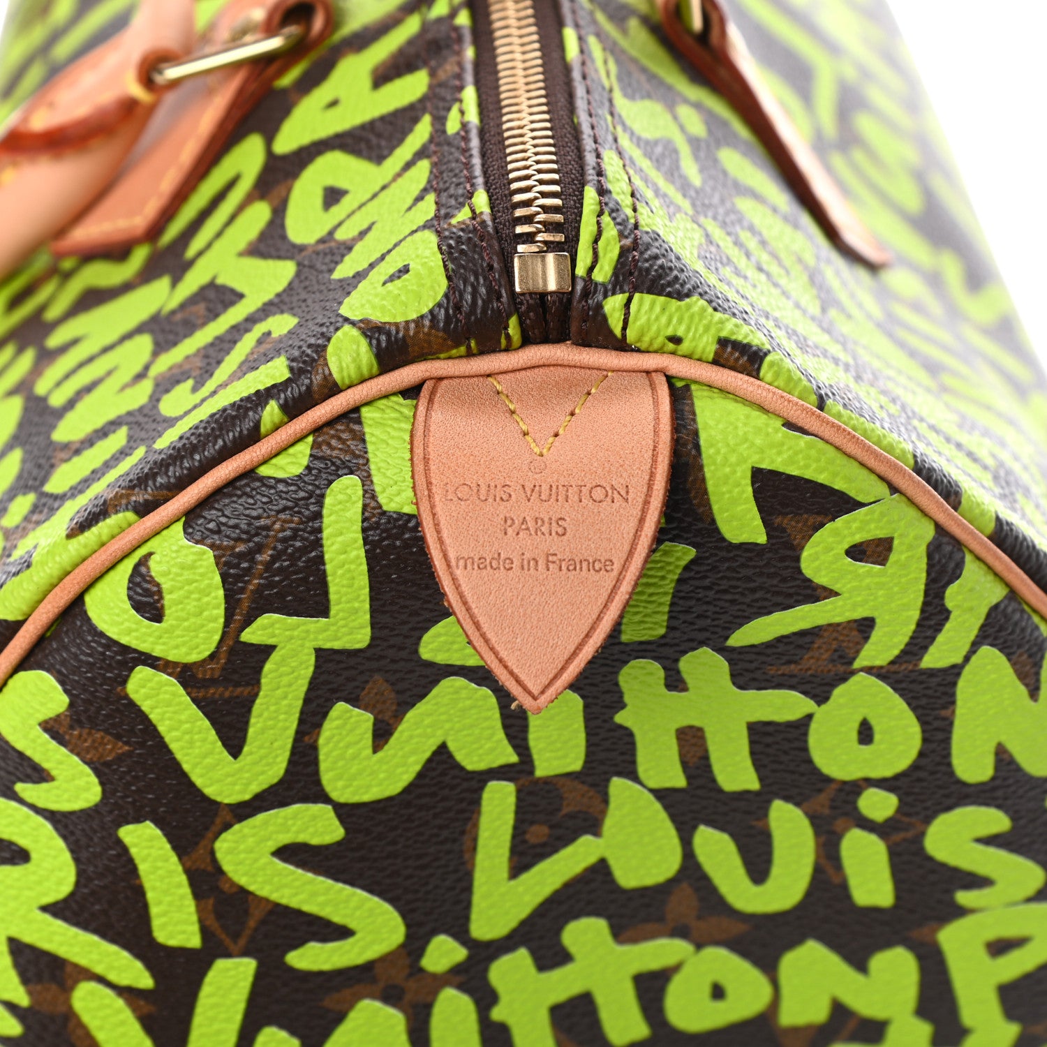 Louis Vuitton Monogram Graffiti Speedy 30 Green 6 of 9