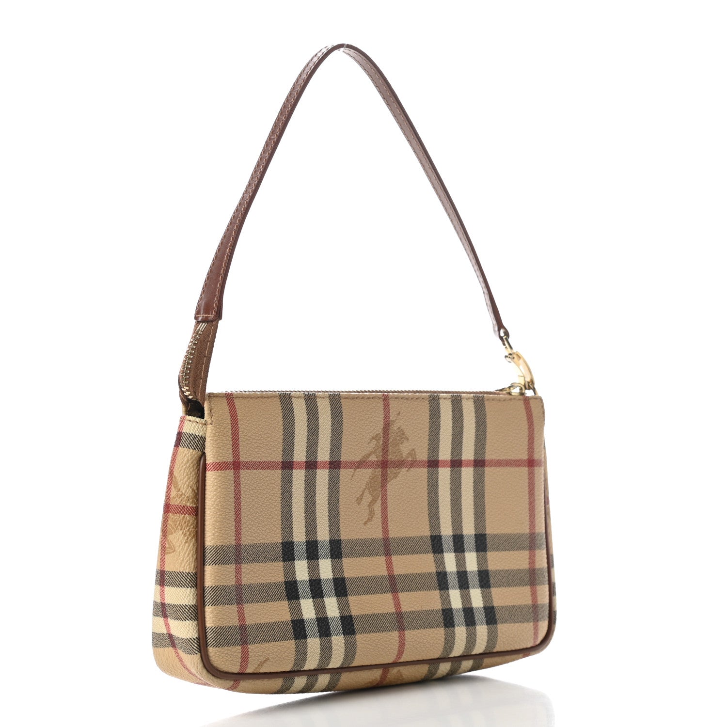 Burberry Haymarket Check Pochette Tan 3 of 10