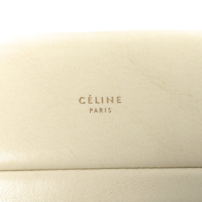 Celine Smooth Calfskin Eyelet Small Top Handle Bag White 6 of 10