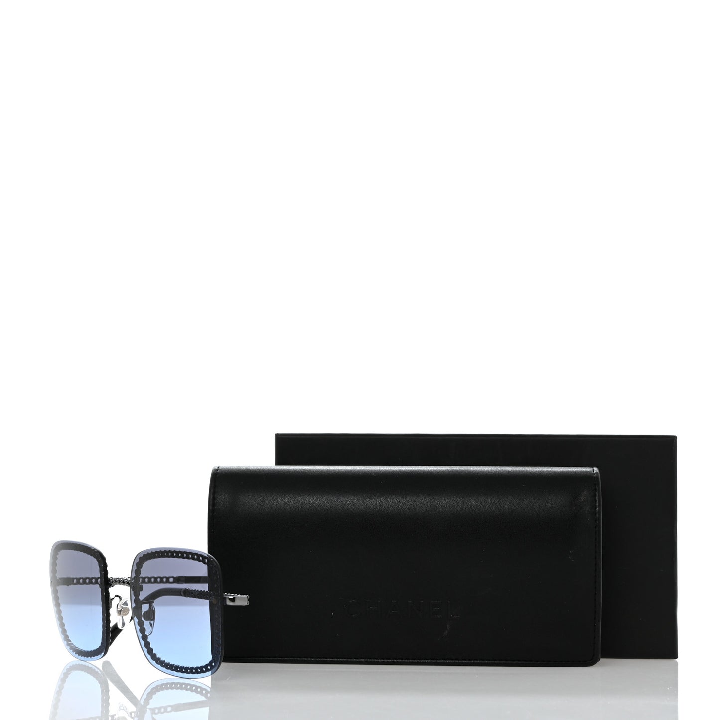 Chain Square Sunglasses 4244 Blue