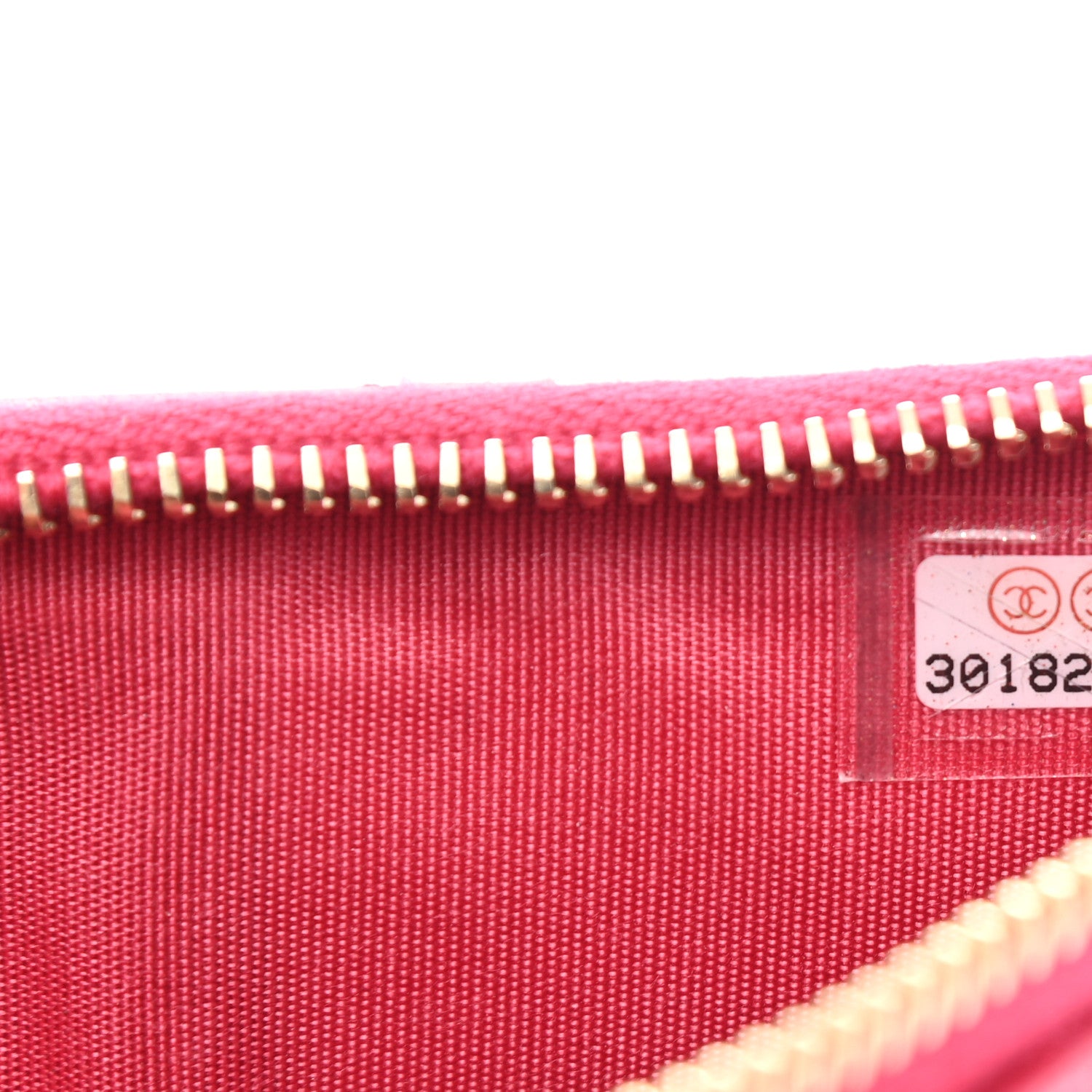 Chanel Shiny Goatskin Quilted Chanel 19 Flat Wallet Pouch Dark Pink 7 of 7