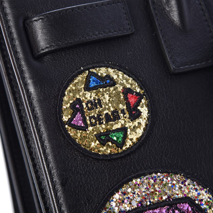 Saint Laurent Calfskin Patchwork Baby Sac De Jour Black Multi 6 of 10