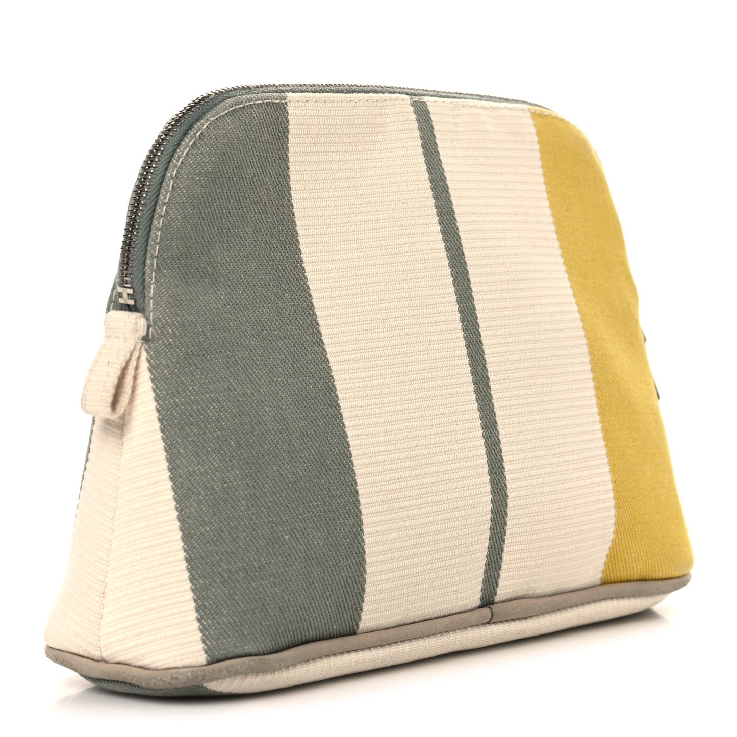 Cotton Stripe Bolide Rayures Rocabar Mini Travel Cosmetic Pouch Absinthe