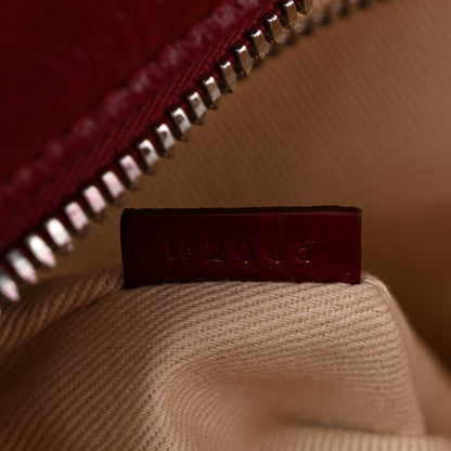 Jacquemus Shiny Vintage Calfskin Le Turismo Soft Bowling Bag Burgundy 7 of 15