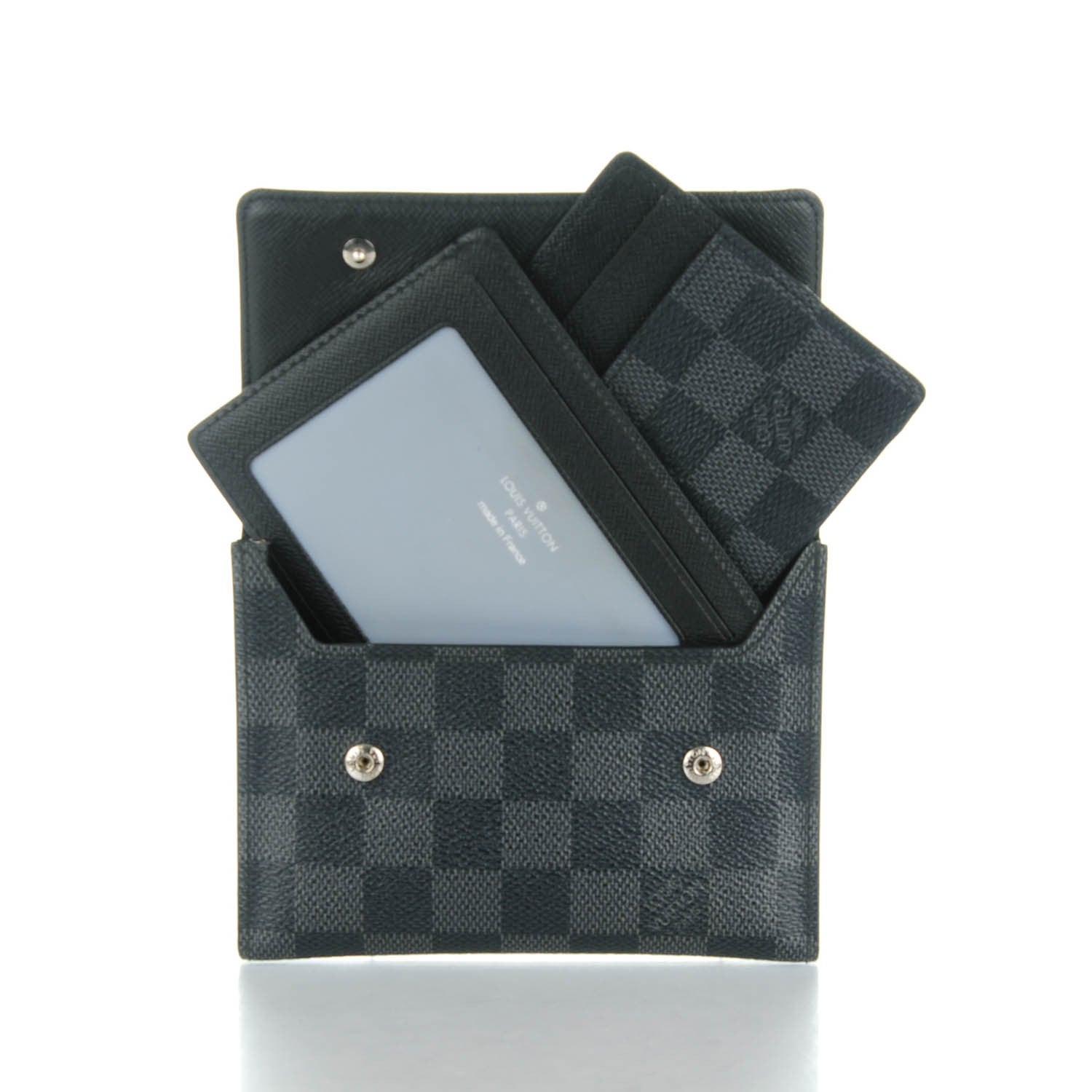 Louis Vuitton Damier Graphite Portefeuille Compact Modulable Wallet 8 of 8