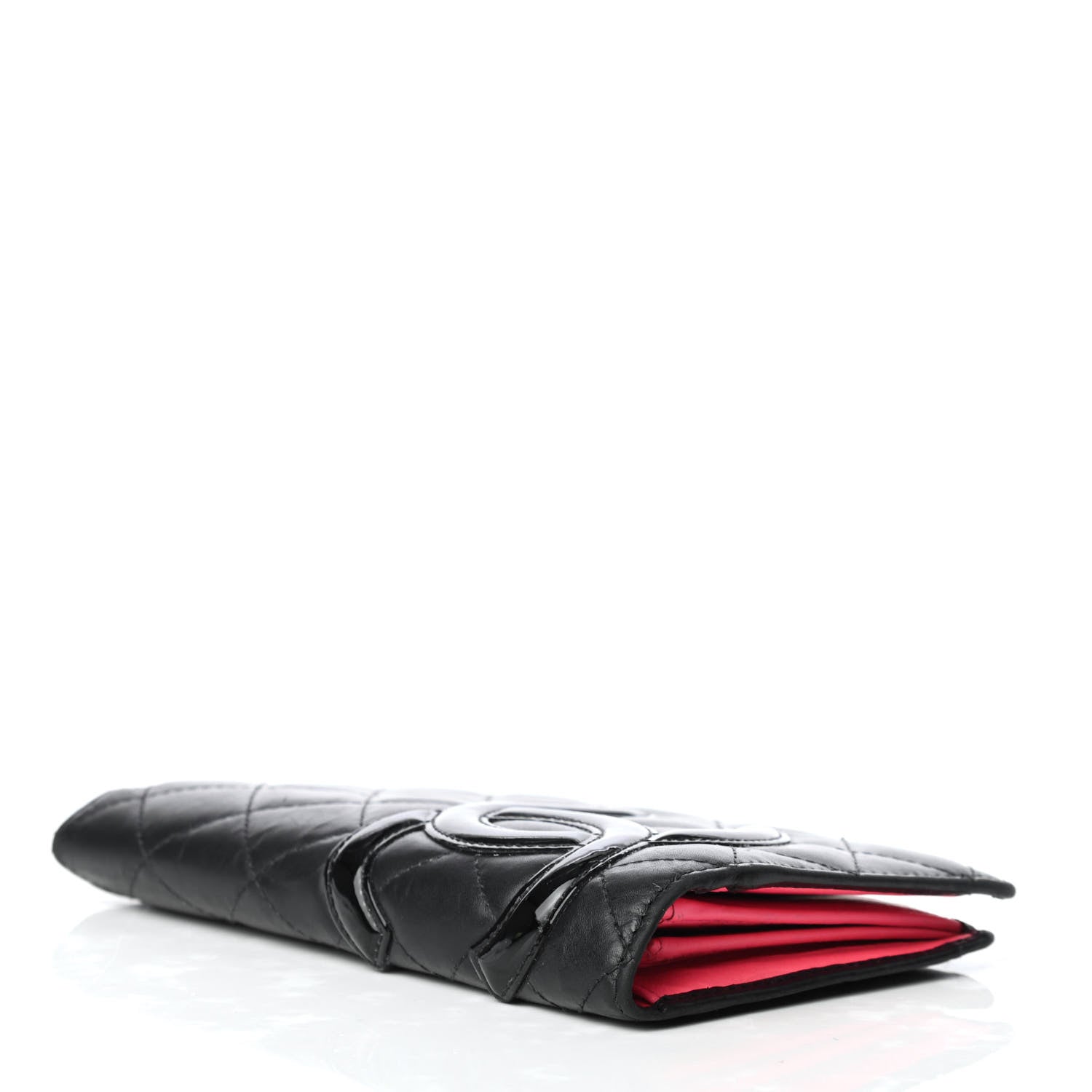 Chanel Calfskin Quilted Cambon Yen Wallet Black 4 of 8