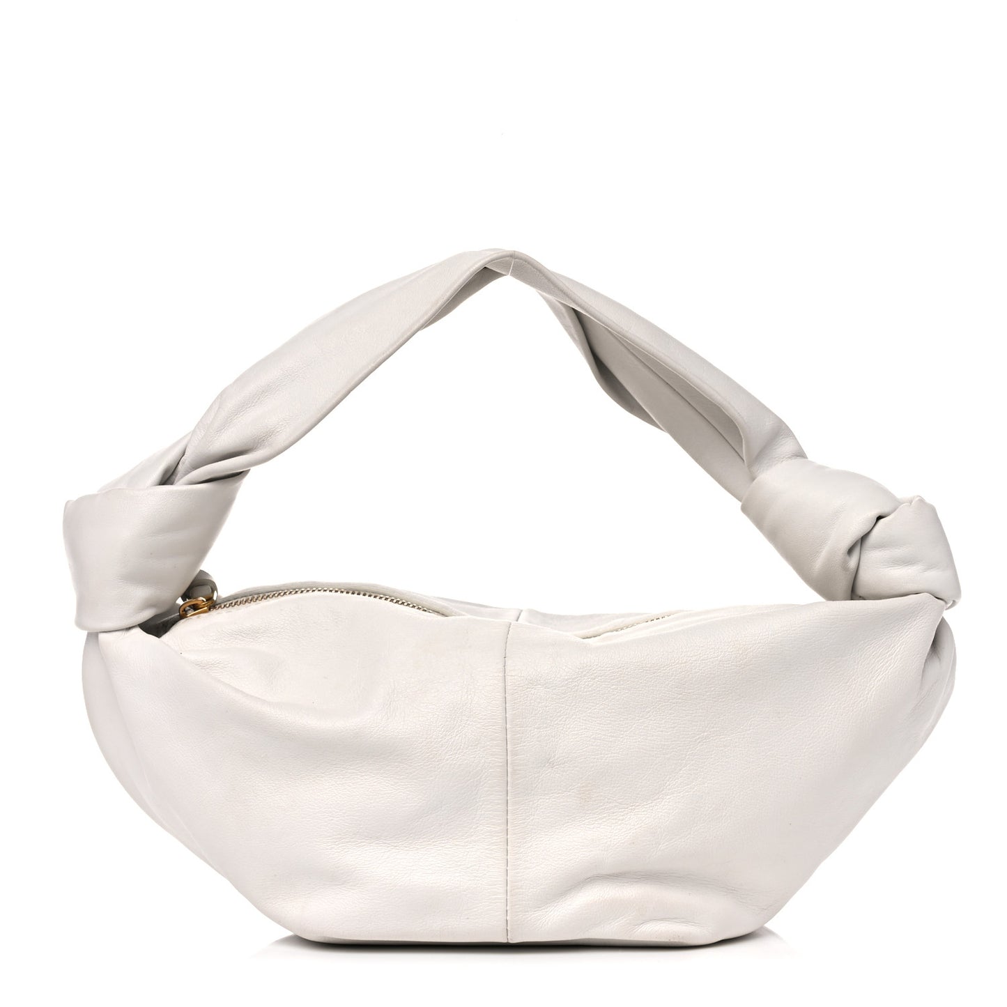 Calfskin Mini Double Knot Bag White