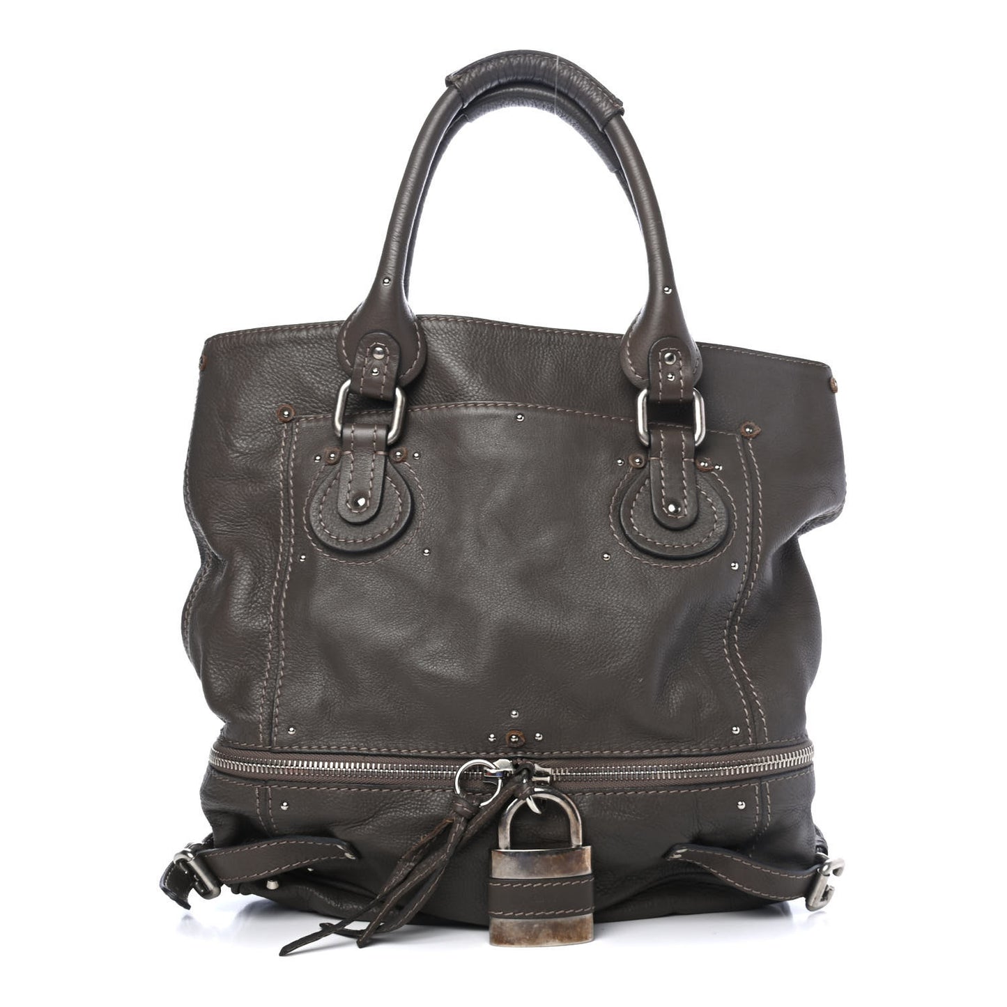 Calfskin Paddington Tote Brown