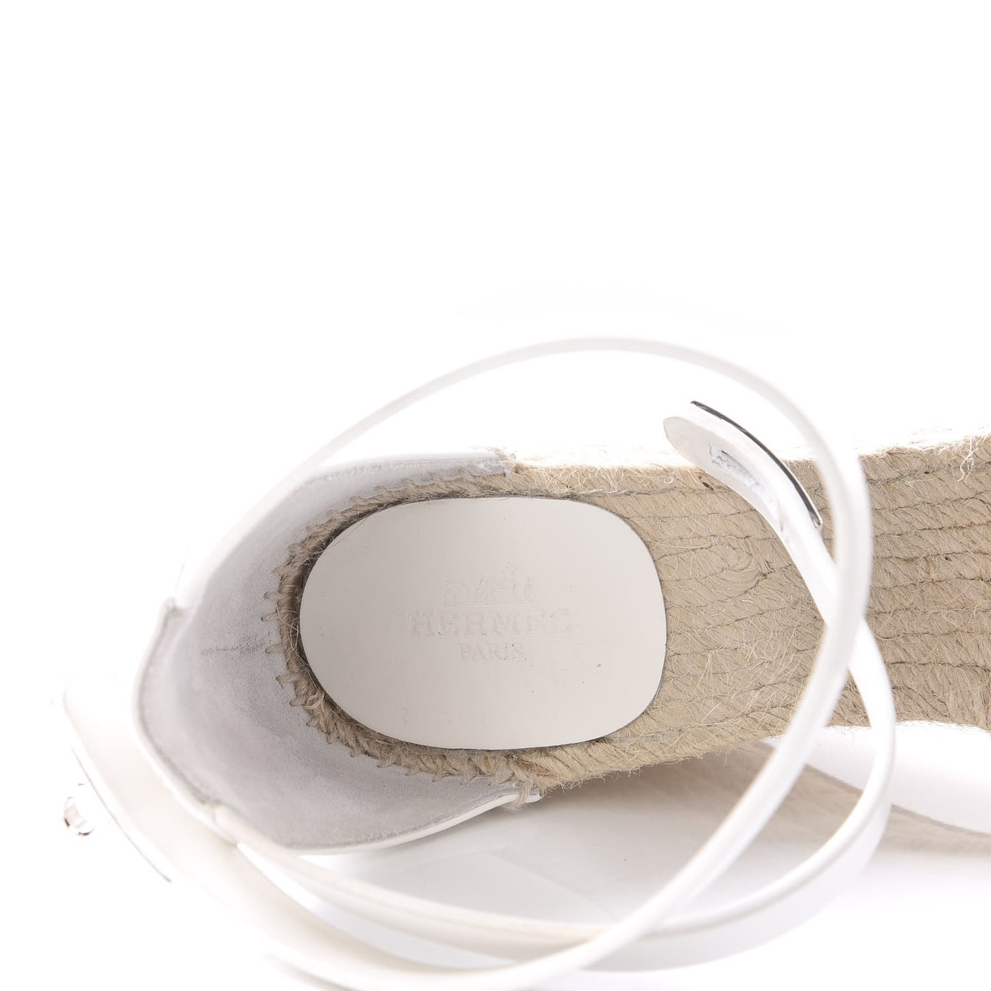 Calfskin Tivoli Espadrille Wedge Sandals 40 White