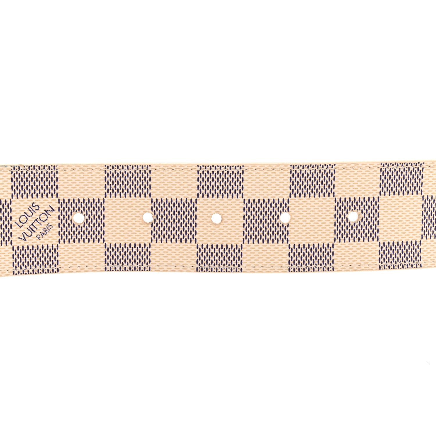 Louis Vuitton Damier Azur LV Initiales Belt 80 32 3 of 8