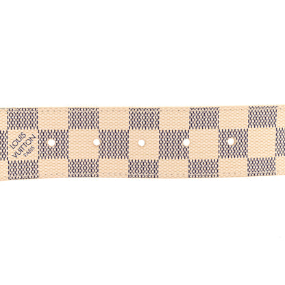 Louis Vuitton Damier Azur LV Initiales Belt 80 32 3 of 8