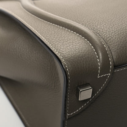 Celine Drummed Calfskin Micro Luggage Souris 10 of 11