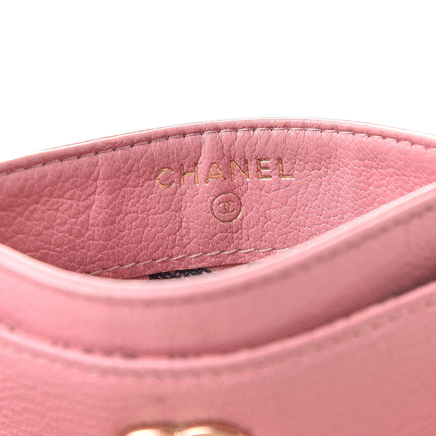 Goatskin CC Card Holder Pink