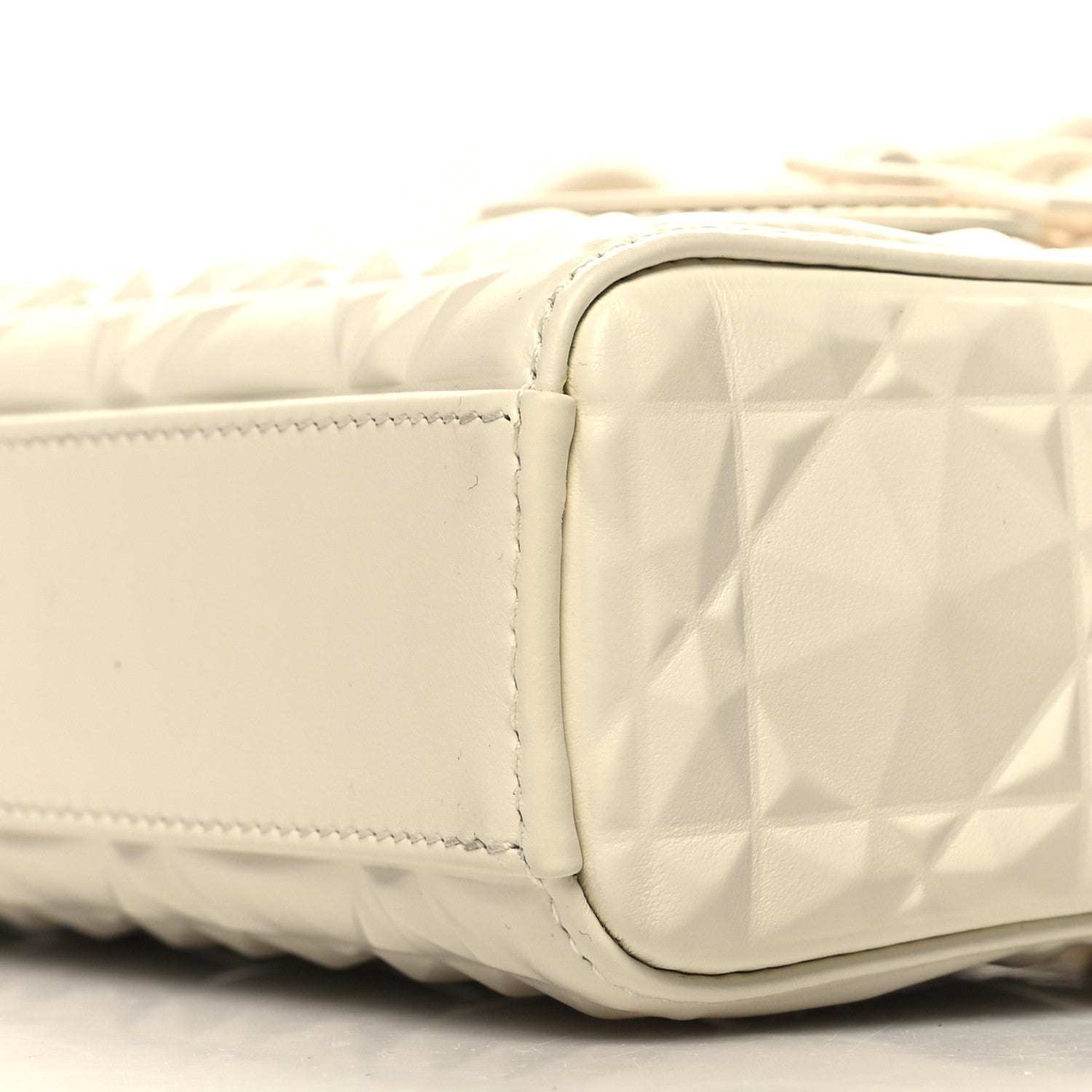 Christian Dior Calfskin Cannage Diamond Medium Lady D-Joy Latte 9 of 10