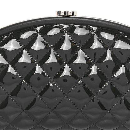 Chanel Patent Quilted Timeless Clutch Black 8 of 11
