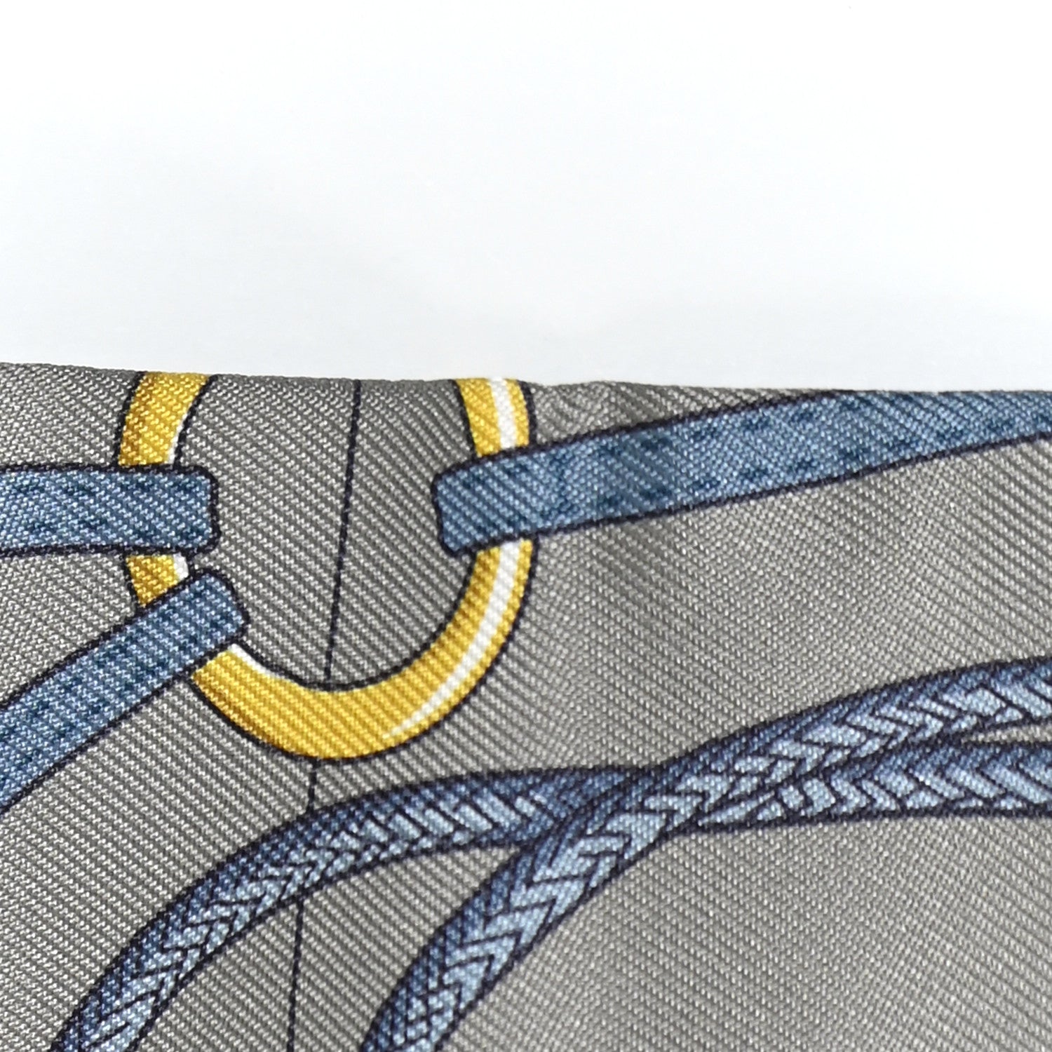 Hermes Silk Cliquetis Twilly Vert De Gris Anthracite 5 of 5