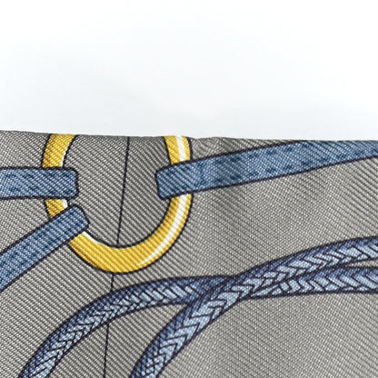 Hermes Silk Cliquetis Twilly Vert De Gris Anthracite 5 of 5