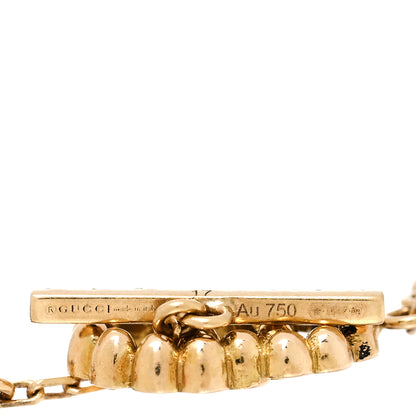 Gucci 18K Yellow Gold Multi Gemstone Double G Bracelet 3 of 3