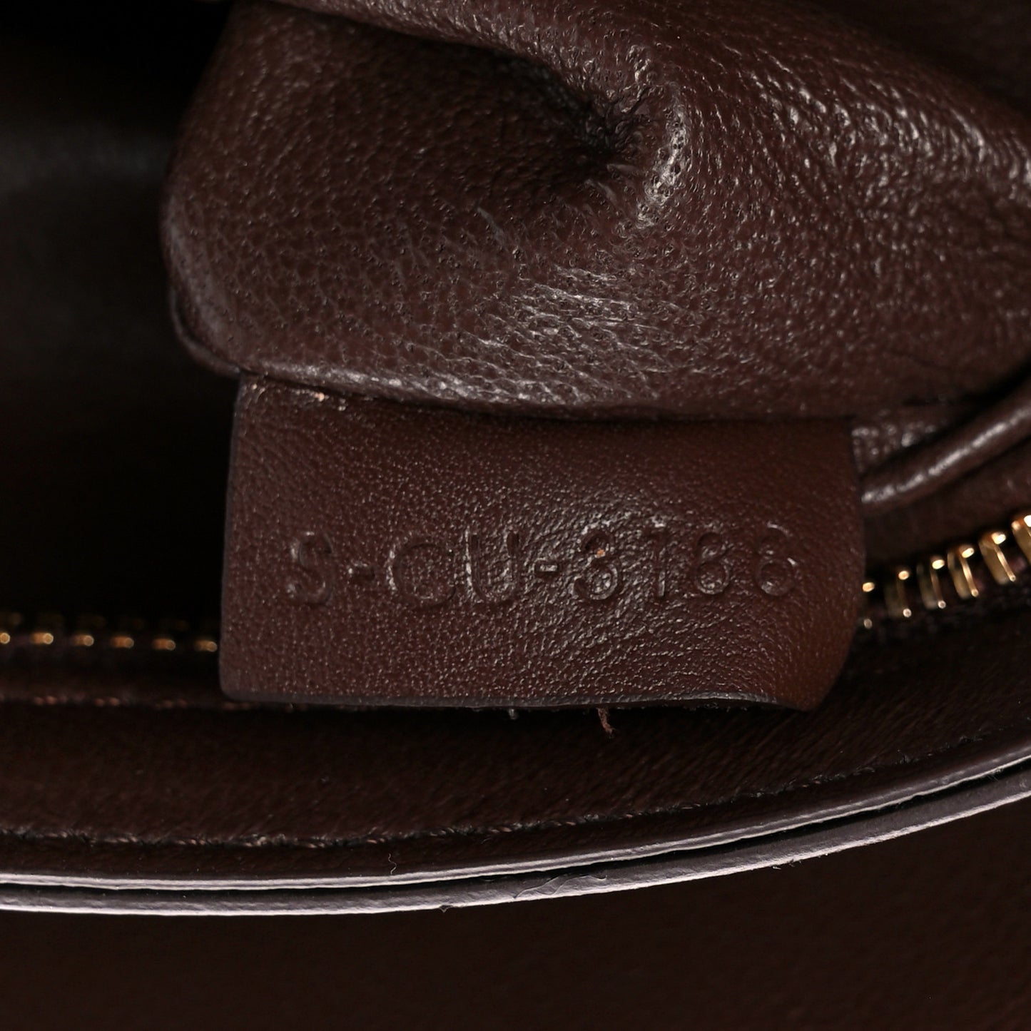 Calfskin Quilted Medium C Bag Brown