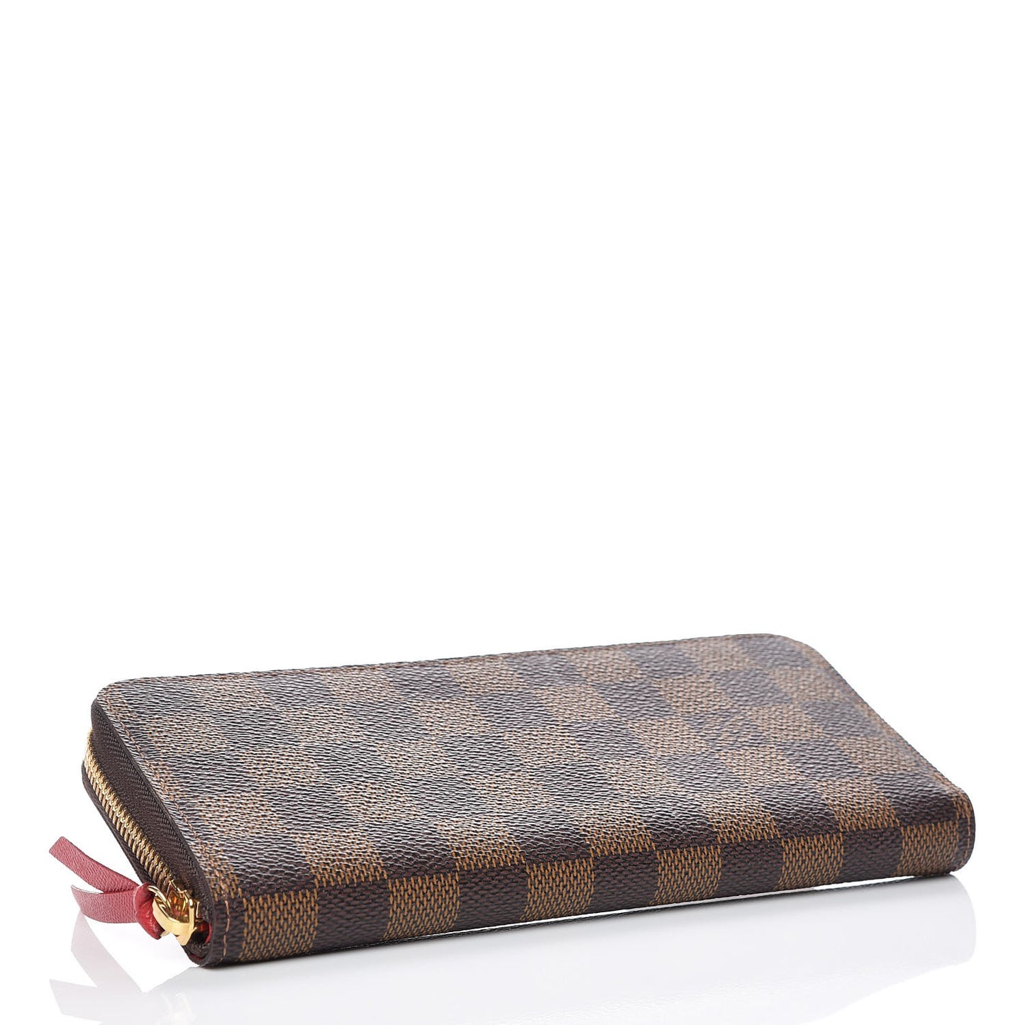 Damier Ebene Clemence Wallet Cherry
