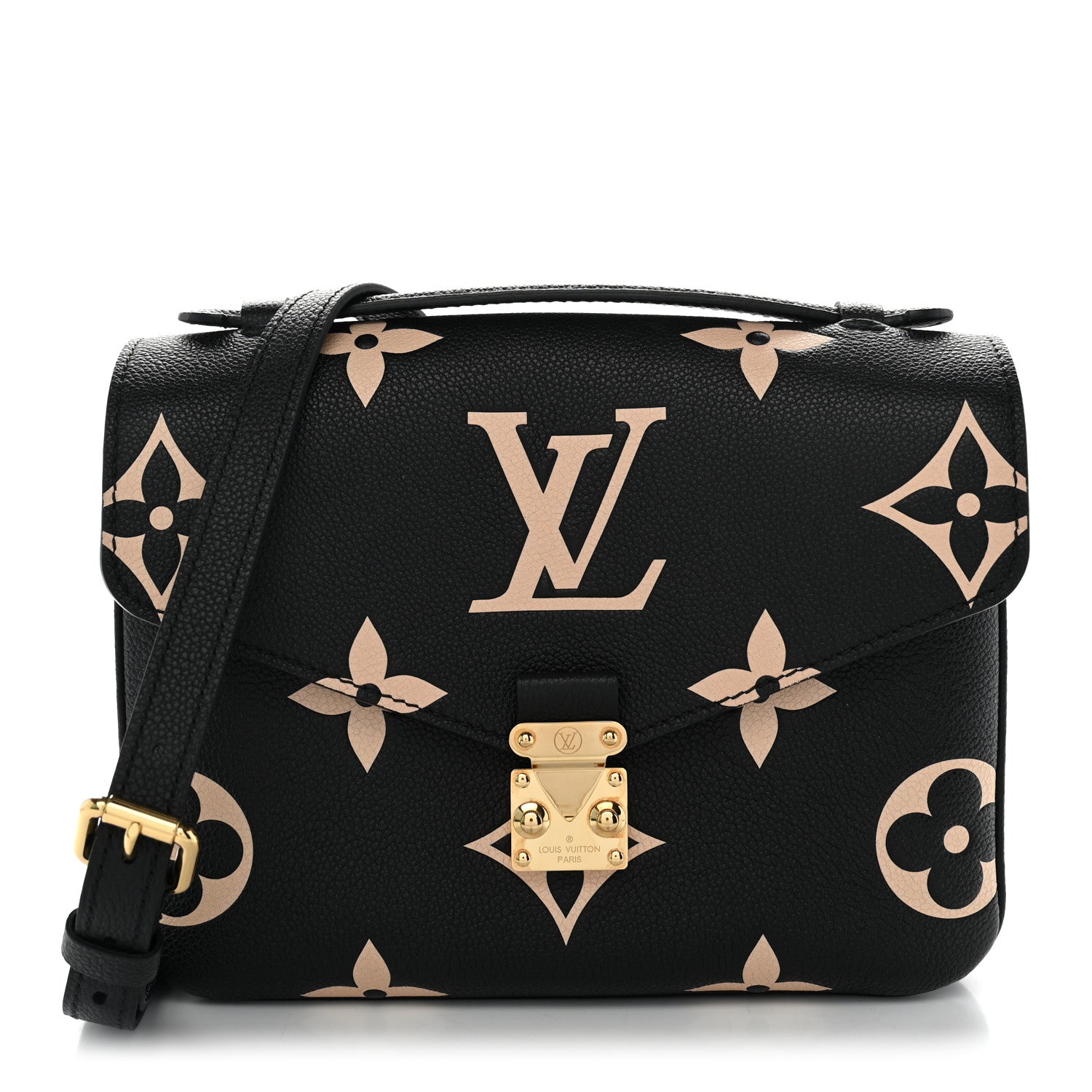 Louis Vuitton Empreinte Monogram Giant Pochette Metis Black Beige 1 of 9