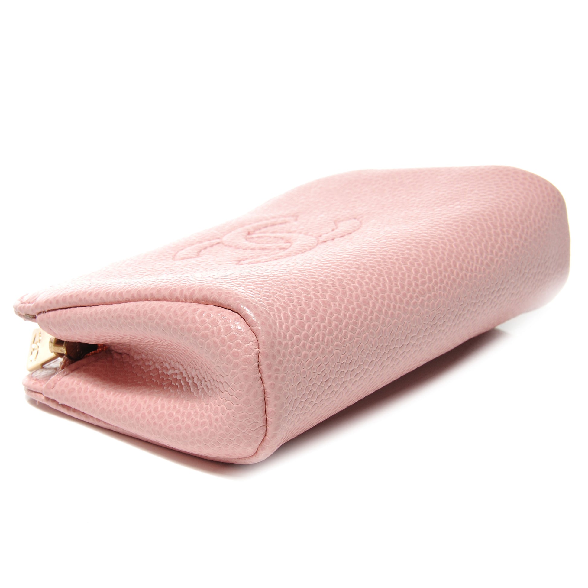 Chanel Caviar CC Small Cosmetic Pouch Pink 4 of 8