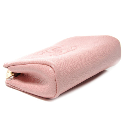Chanel Caviar CC Small Cosmetic Pouch Pink 4 of 8