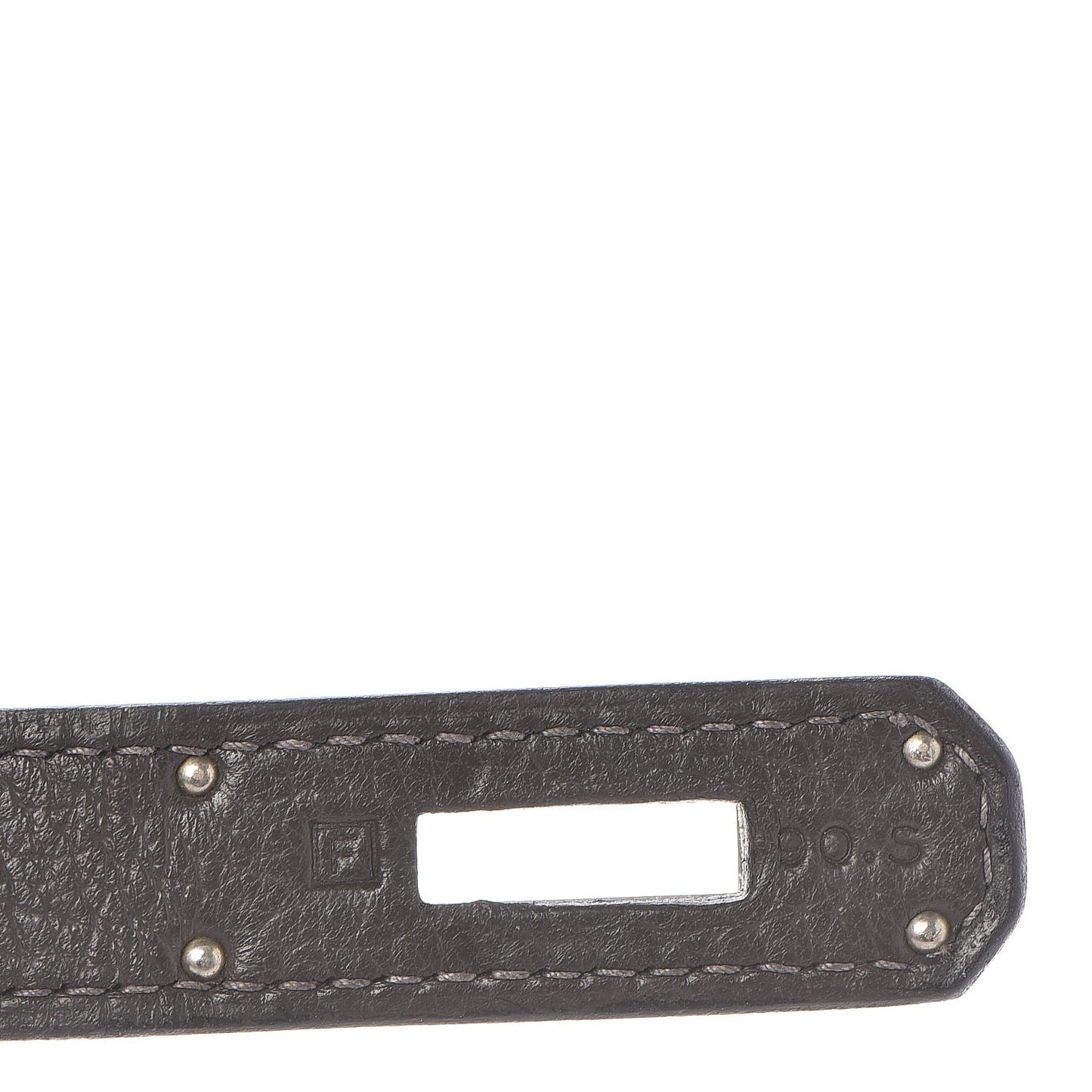 Taurillon Clemence Tri-color Kelly Retourne 35 Graphite Gris Tourterelle Gris Clair