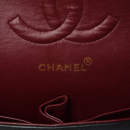 Chanel Lambskin Quilted Medium Double Flap Black 7 of 11