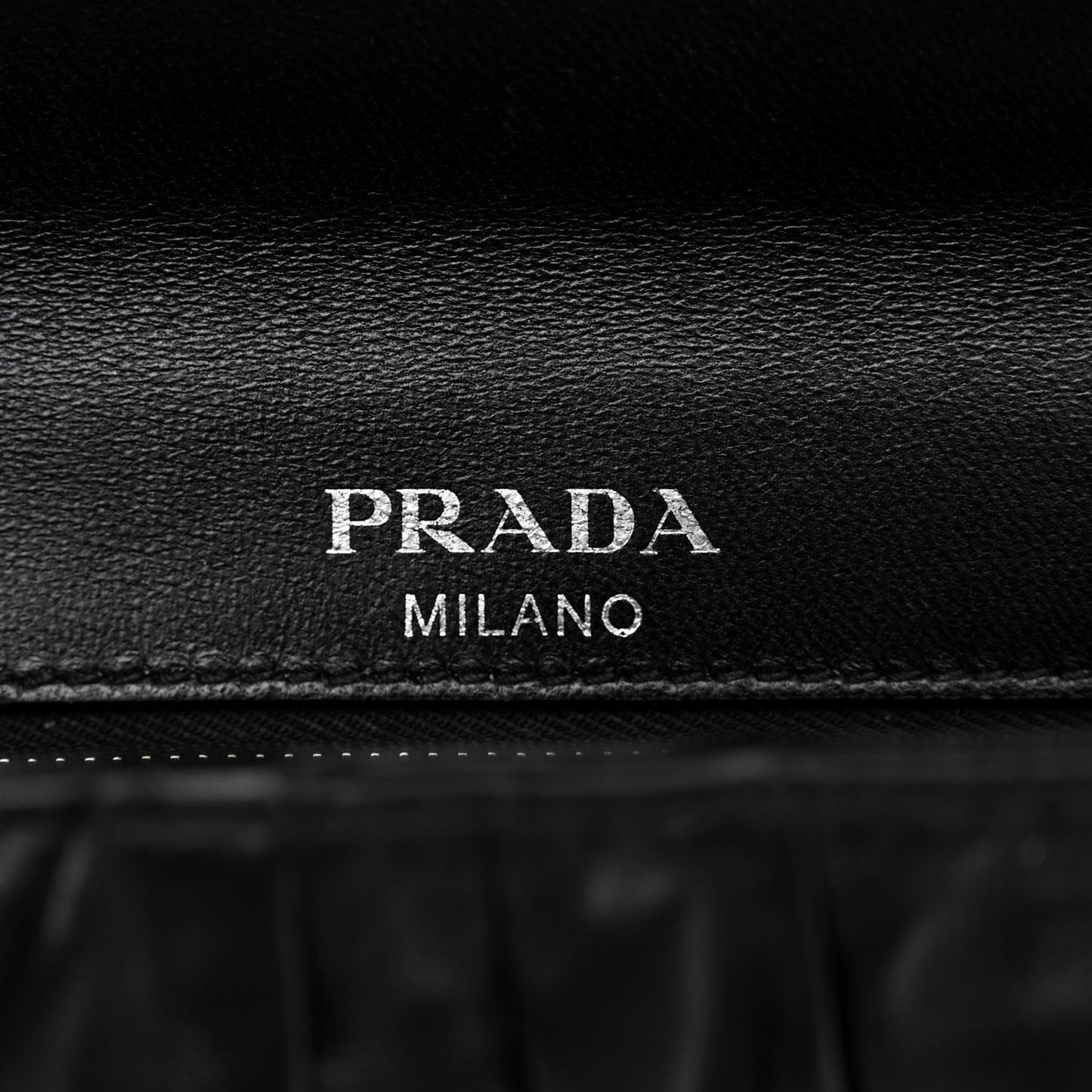 Nappa Gaufre Small Chain Flap Shoulder Bag Black