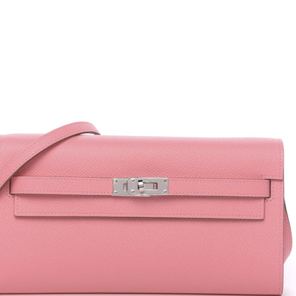 Hermes Epsom Kelly Wallet To Go Rose Confetti 9 of 10