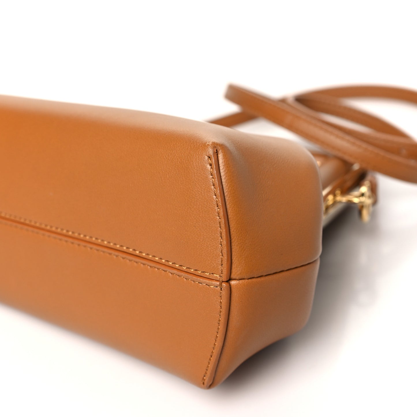 Shiny Nappa Small Fendi First Caramello